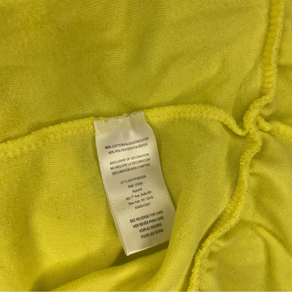 Pink Platinum 14/16 Girls Yellow Bathing Suit Cover Up Zippered PRELOVED - Picture 5 of 5